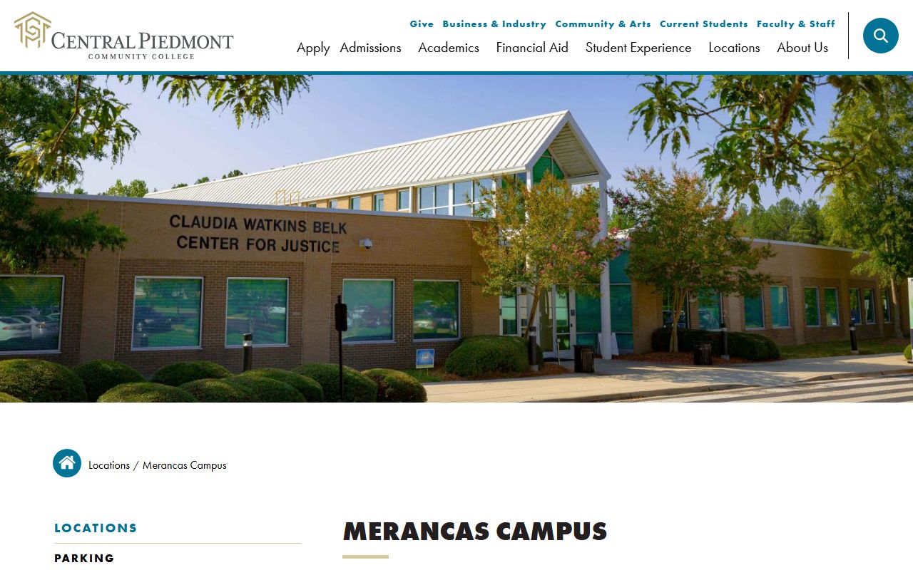 Huntersville phone directory Central Piedmont Merancas Campus contact page